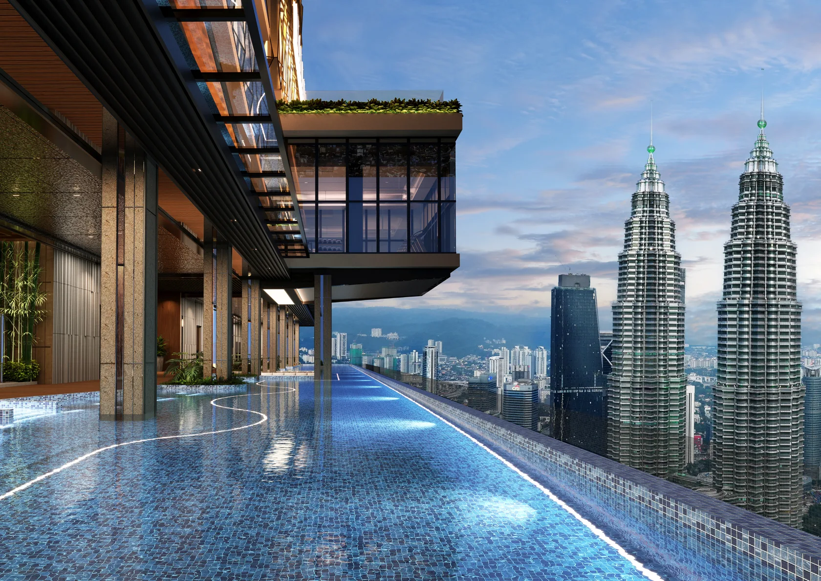 Sky Pool & KLCC